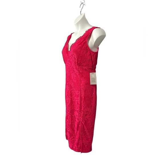 Le Château, Fuchsia Lace Dress, Size Large - Picture 5 of 10